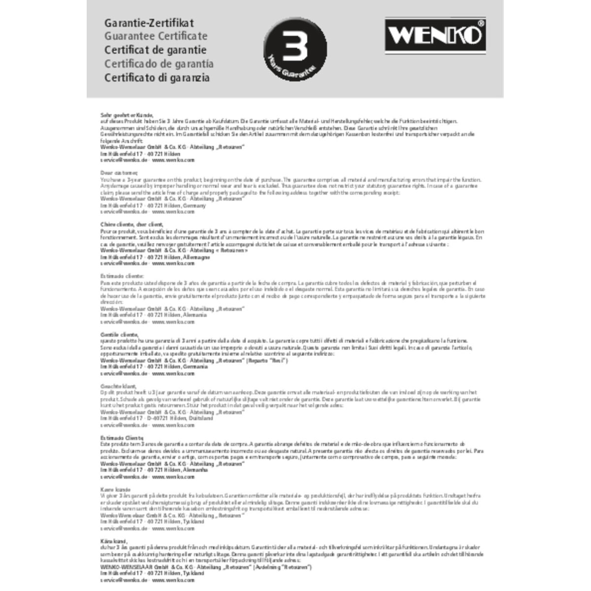 Wenko Basic Line Duschkopf-Set 3tlg. Wanne chr Bild 11