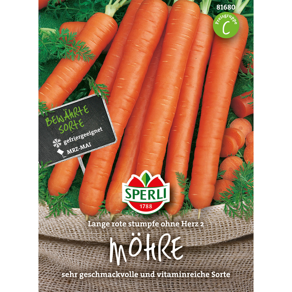 Sperli Möhren Lange rote stumpfe ohne Herz 2 Bild 1