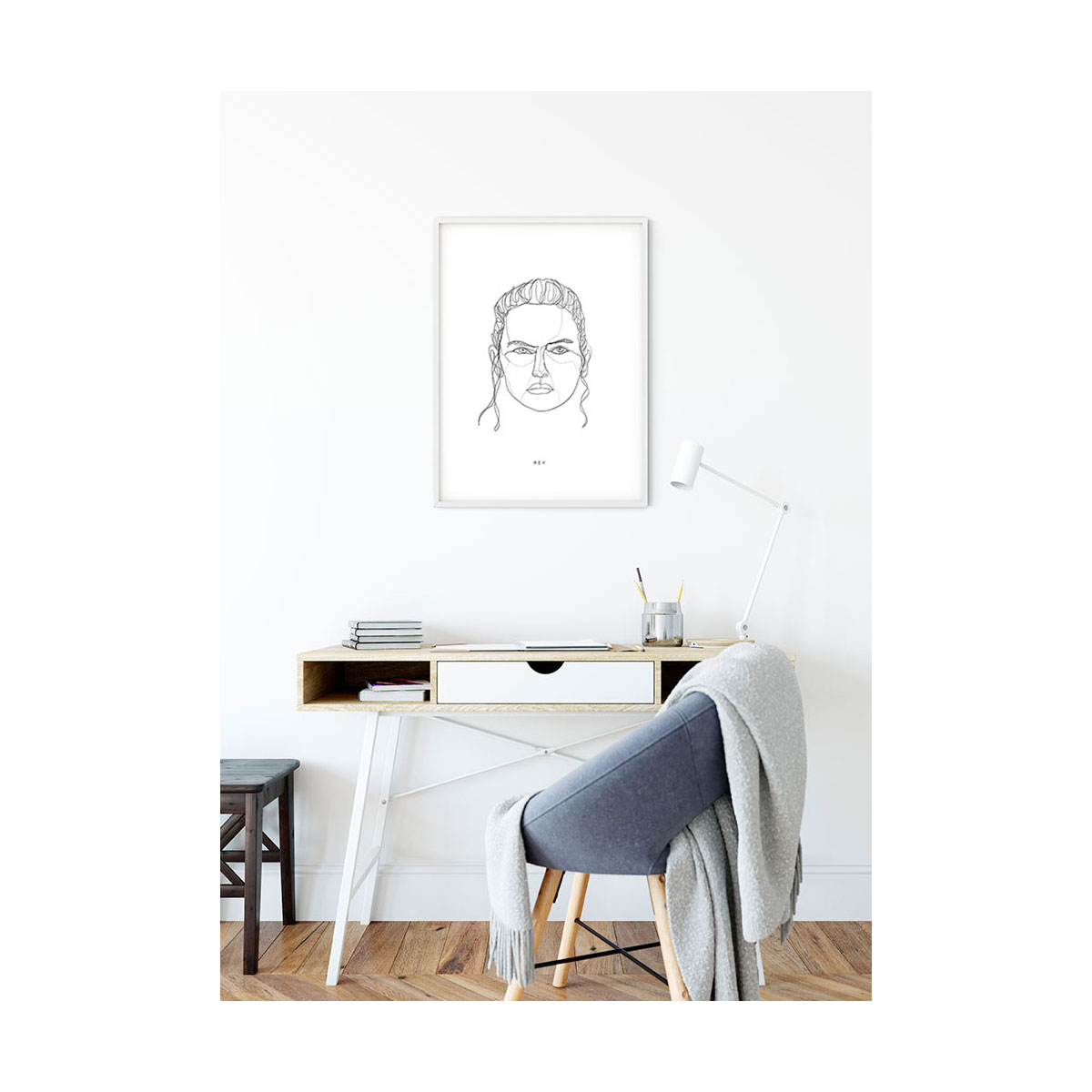 Komar  Wandbild Star Wars Classic Force Faces Rey 50x70 cm Bild 5