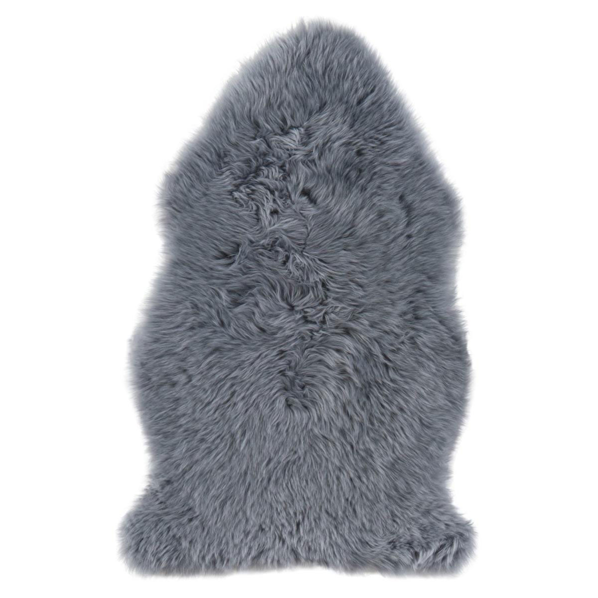 Teppich Schaffell ca 60 x 85 cm Grau Bild 1