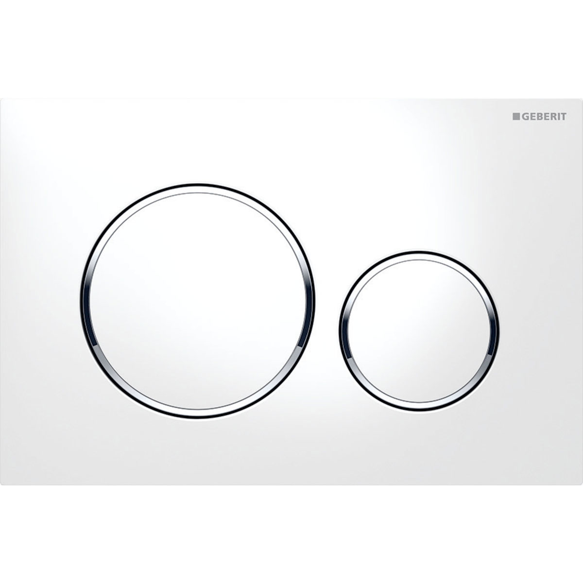 Geberit Betätigungsplatte Sigma 20 glanzchrom/weiß