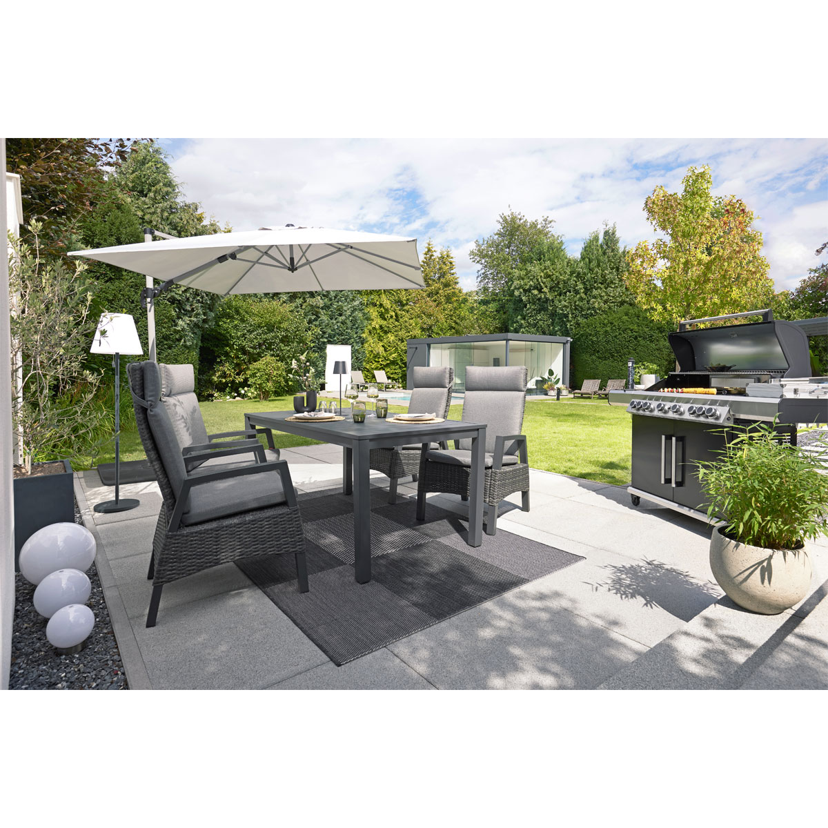 Haveson Gartentisch Bergamo BxHxT 160 x 74 x 90 cm Bild 8