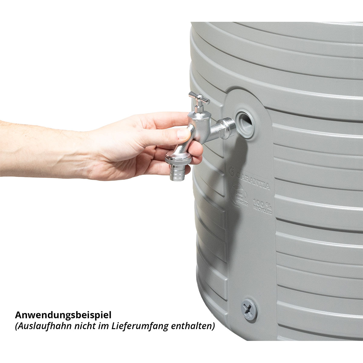 Garantia  Regentonne Nordic 2in1 300 Liter steingrau inkl. Deckel Bild 7