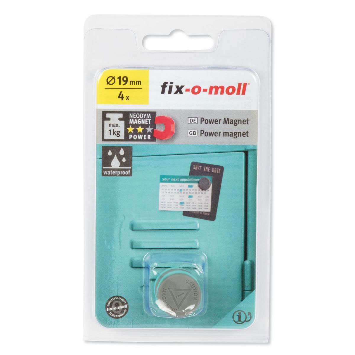 Magnet-Scheibe in Silicon D19 mmH4mm4St