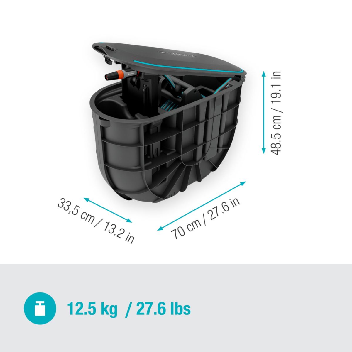 Gardena Schlauchbox RollUp Undercover M mit 20 m Bild 7