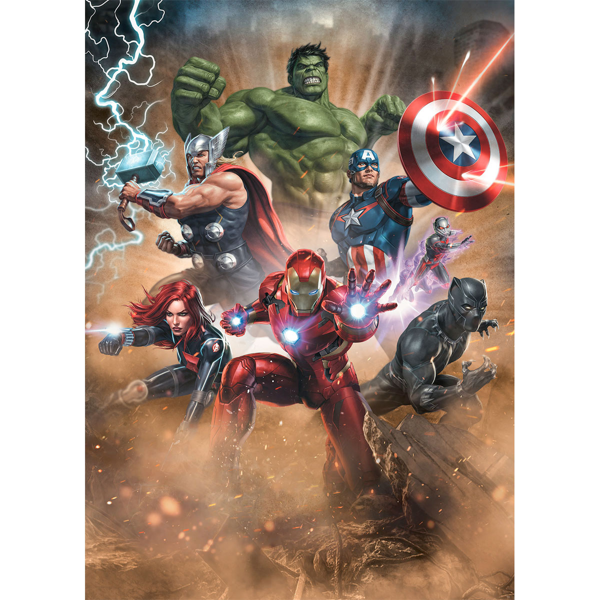 Komar  Vlies Fototapete Avengers Superpower 200x280 cm Bild 2