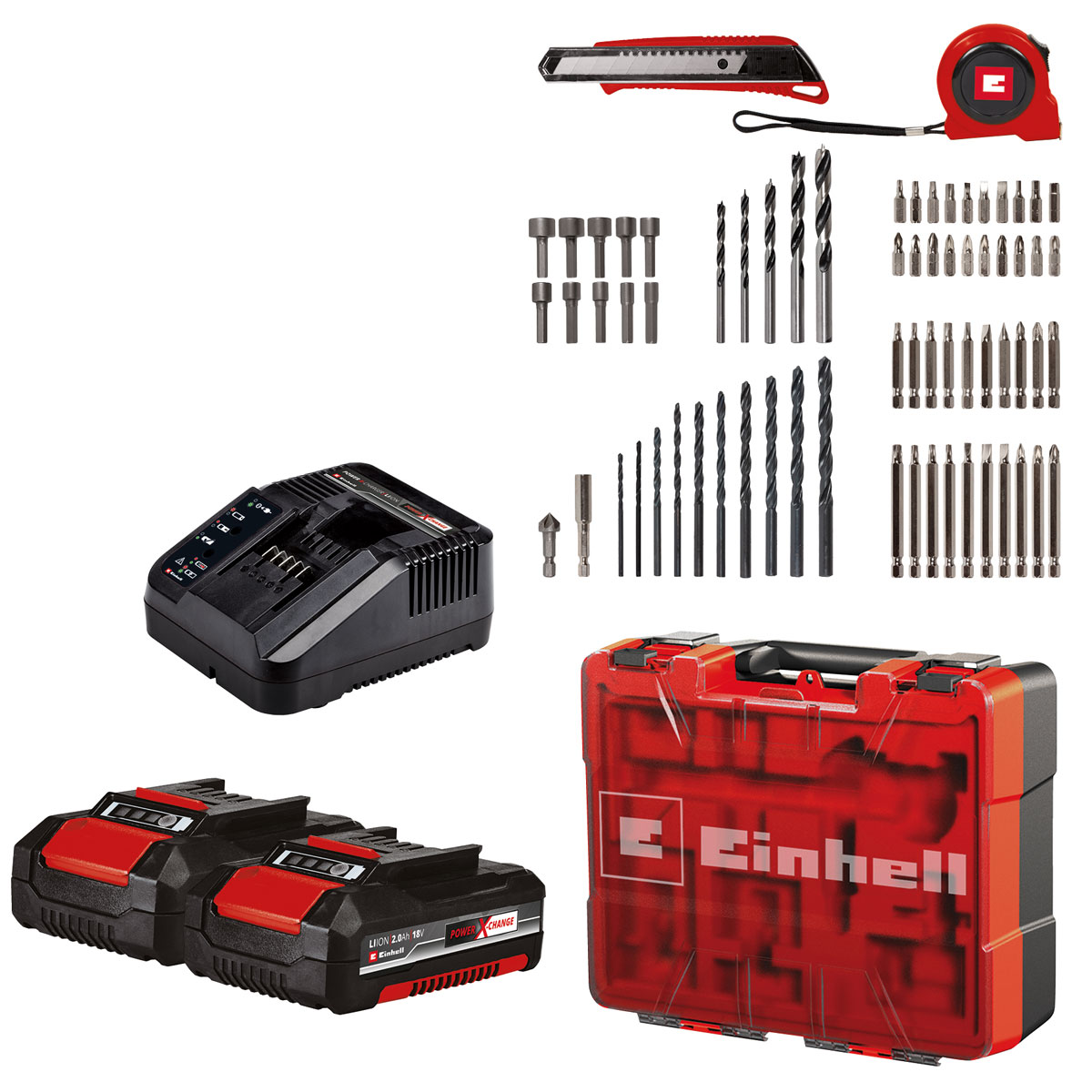 Einhell Akku-Bohrschrauber-Set TE-CD 18/40 Li 69-teilig Bild 2