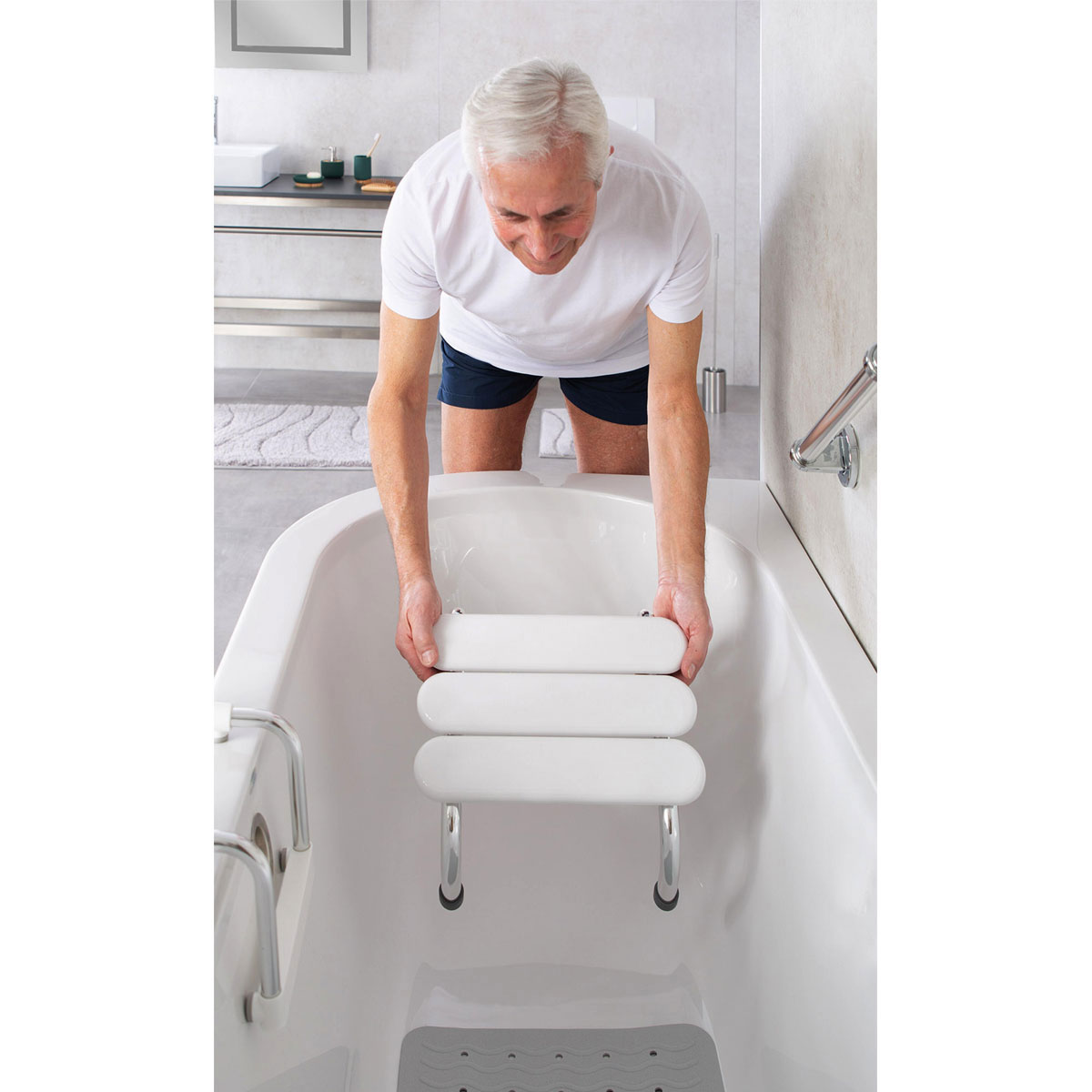 Ridder  Badewannen-Hocker Pro weiß Bild 2
