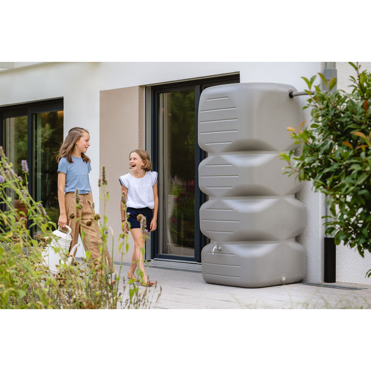 Garantia  Gartentank Cubus 1000 Liter betongrau Bild 5