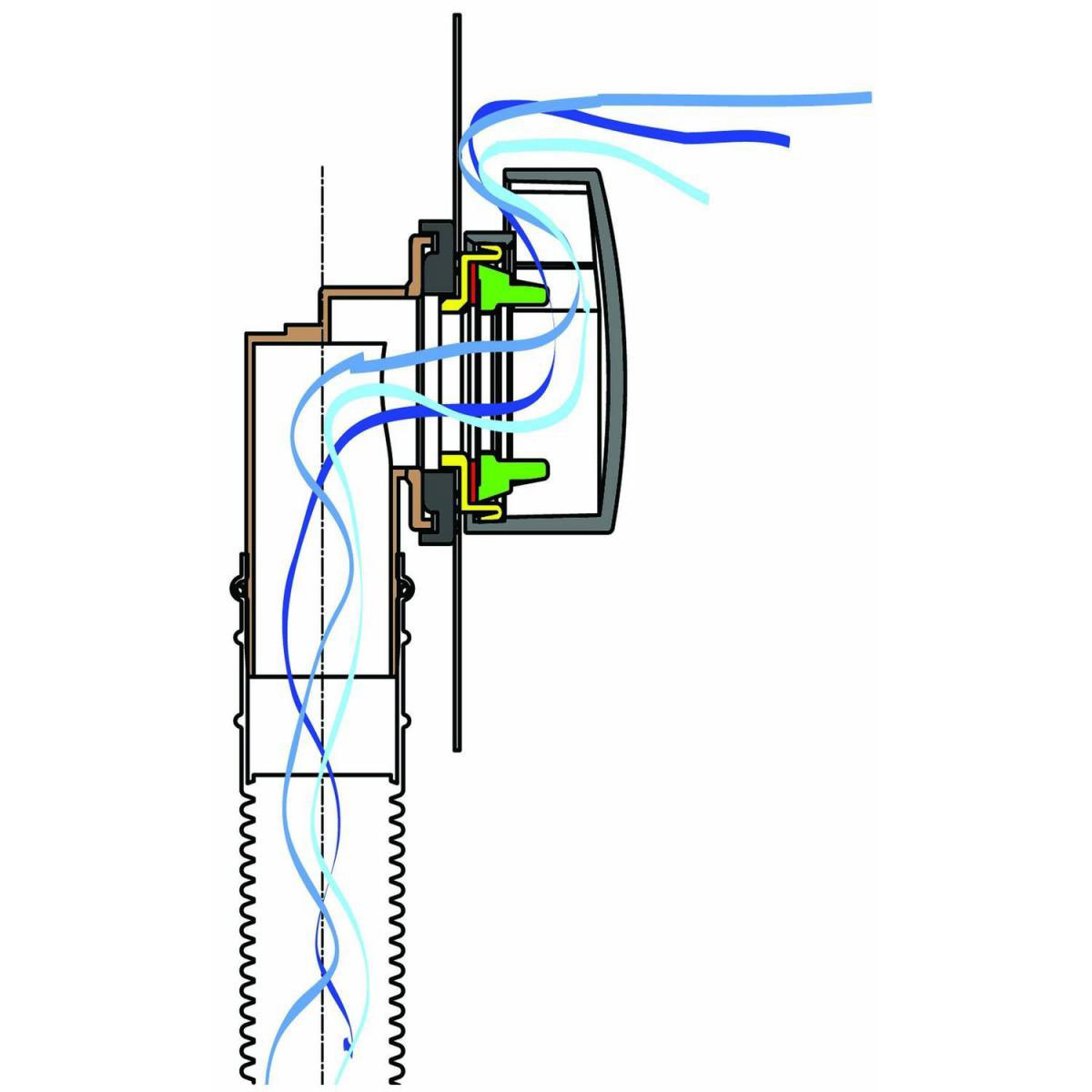 Ottofond Ab- u Überlaufgarnitur chrom mit Exenter für höheren Wasserstand Bild 2