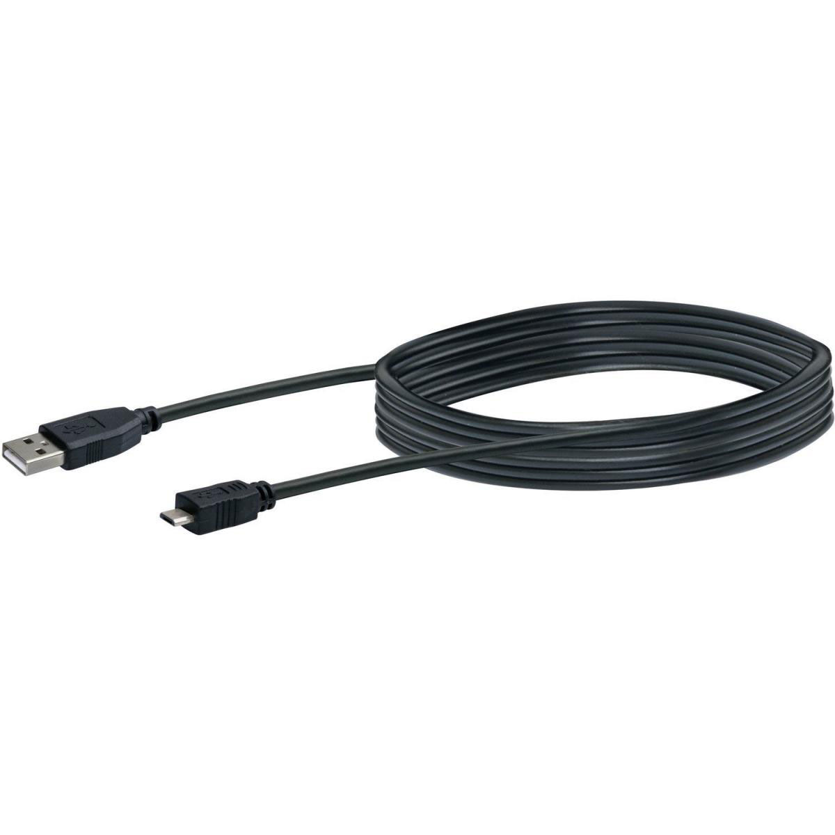 Schwaiger Micro-USB Anschluss- und Ladekabel 1 m schwarz