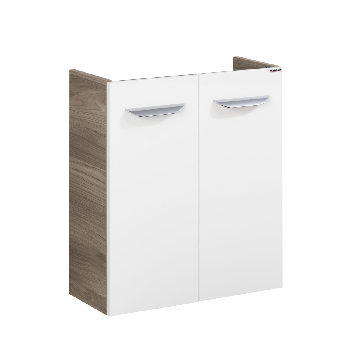 Fackelmann  Gäste-WC Waschtischunterschrank SBC 520 x 600 x 243 mm Steinesche/Weiß