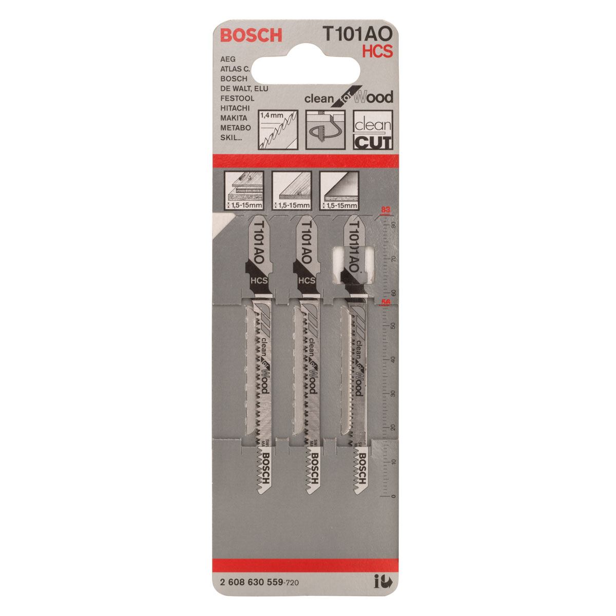 Bosch Professional  Stichsägeblatt T 101 AO Clean for Wood Bild 2
