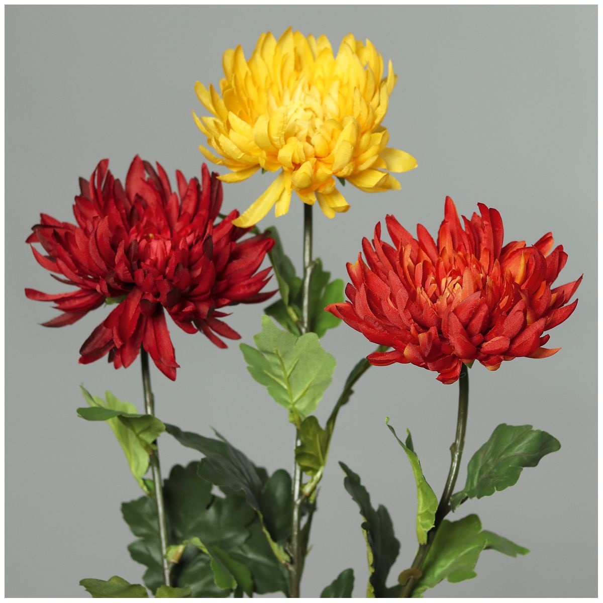 Chrysantheme 72 cm farbig sortiert orange gelb rot Bild 2