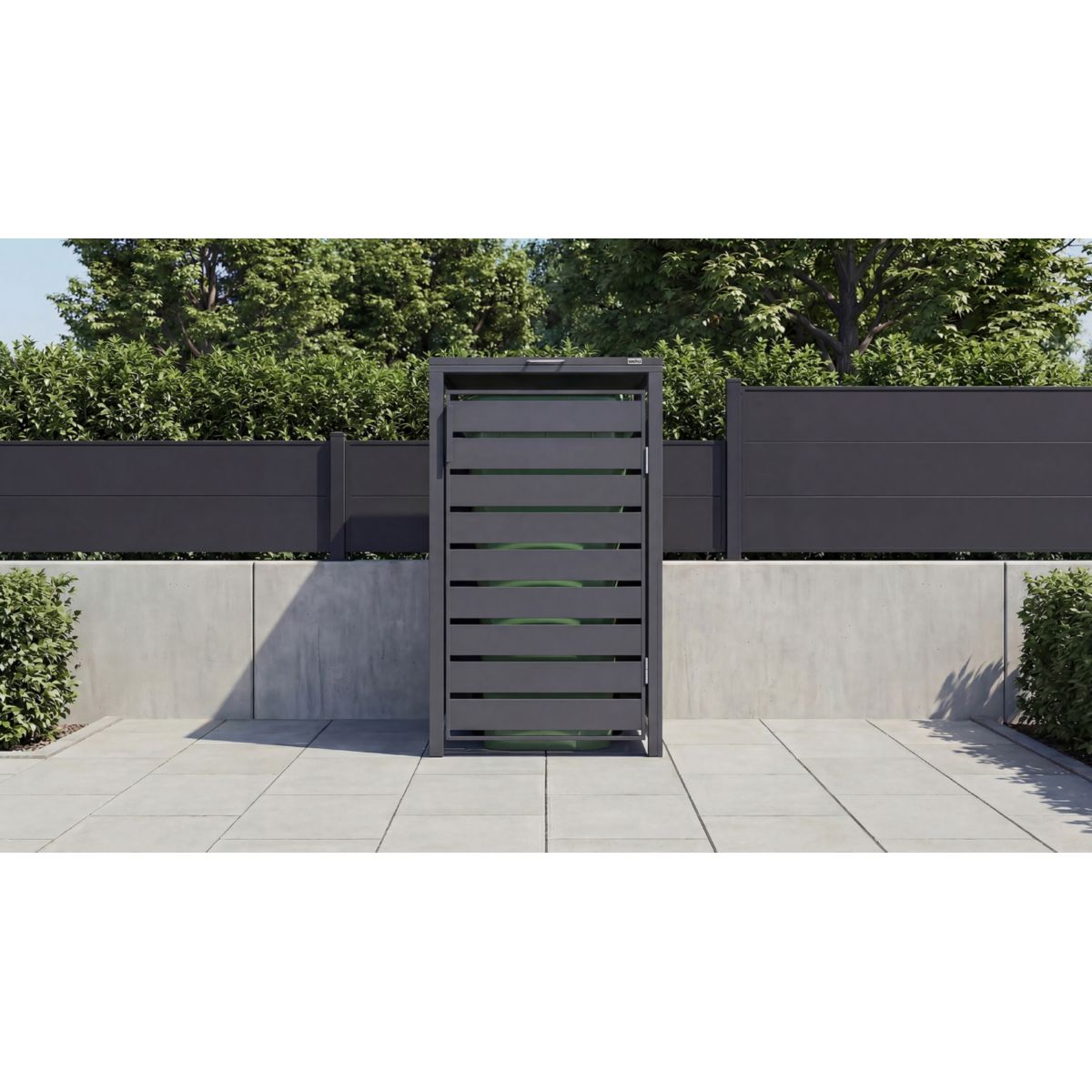 Weka Metall-Mülltonnenbox Gary 1er