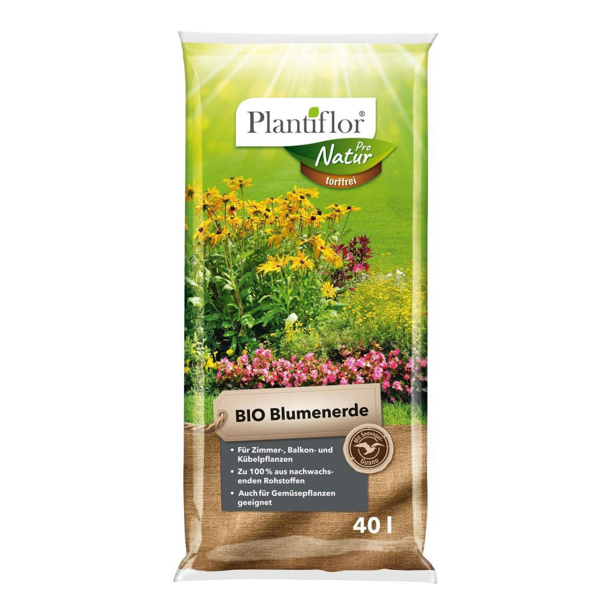 Plantiflor BIO Blumenerde torffrei 40 L
