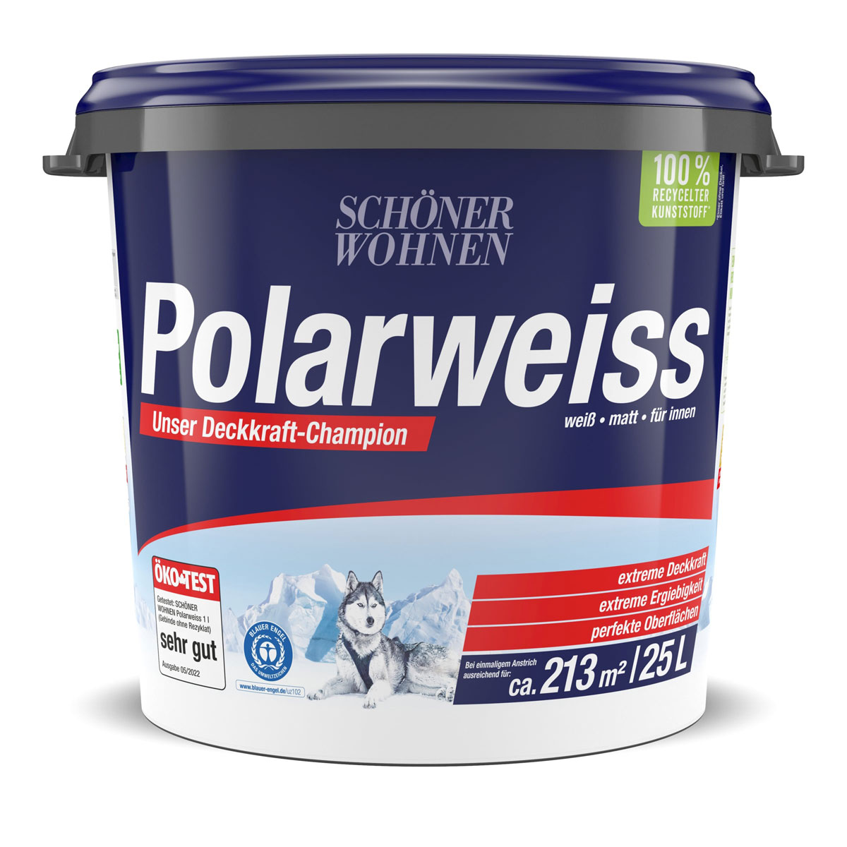 Schöner Wohnen Farbe Wand- und Deckenfarbe Polarweiß 25 L Bild 1