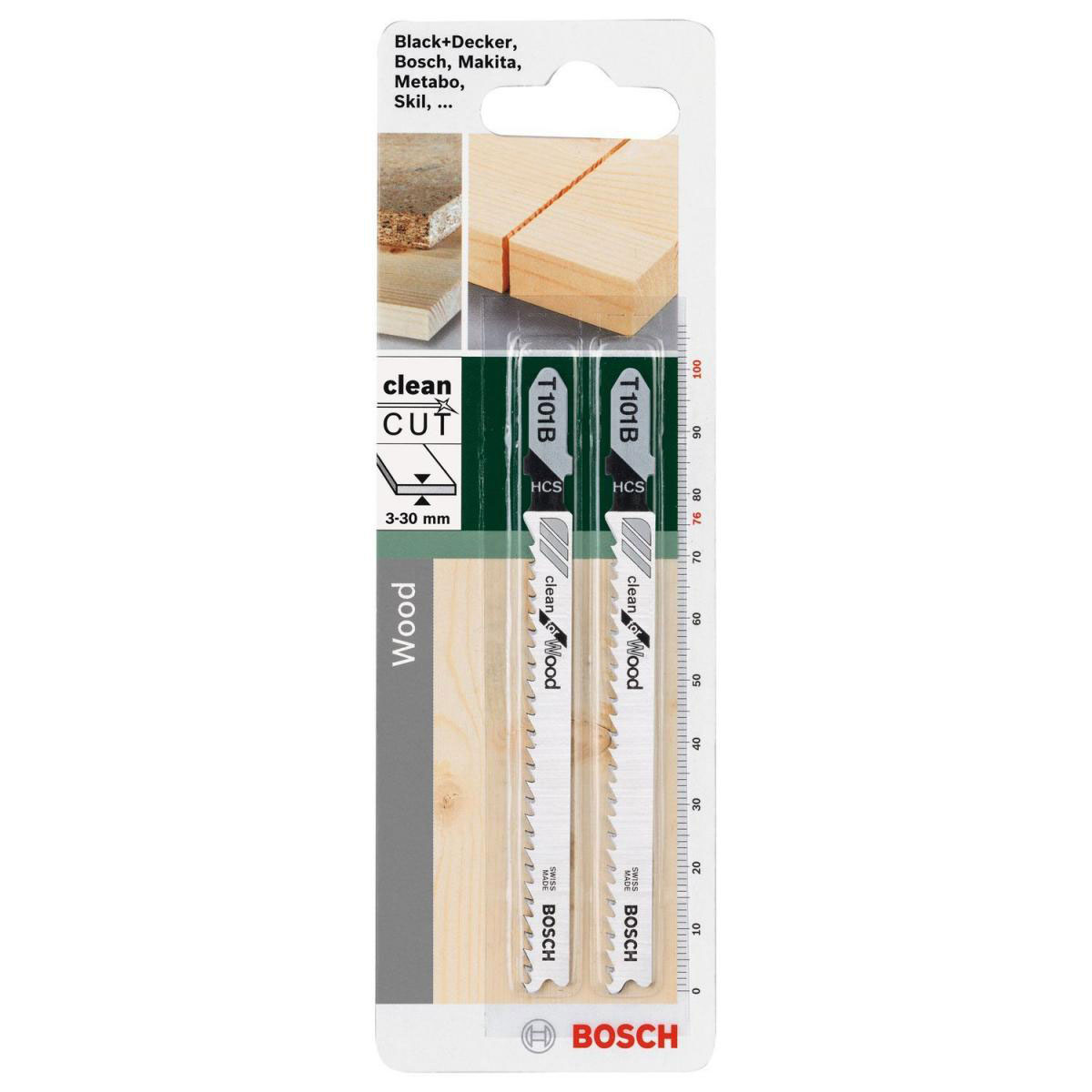 Bosch  DIY Stichsägeblatt T 101 B HCS 2 Stück Bild 2