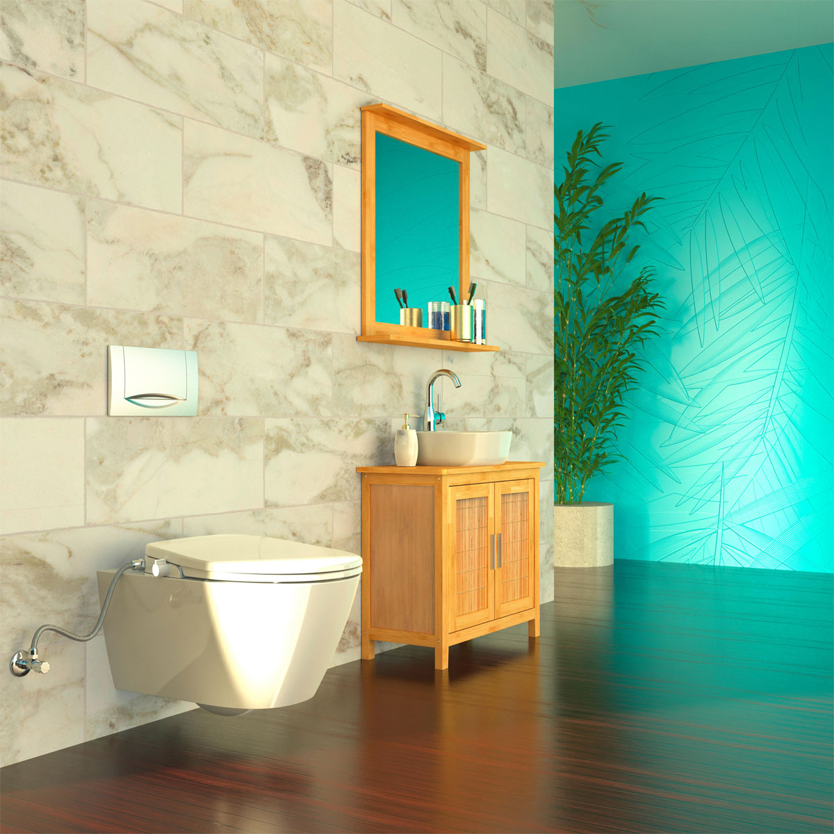 Schütte Dusch WC-Aufsatz mit Absenkautomatik und Schnellverschluss Bild 10