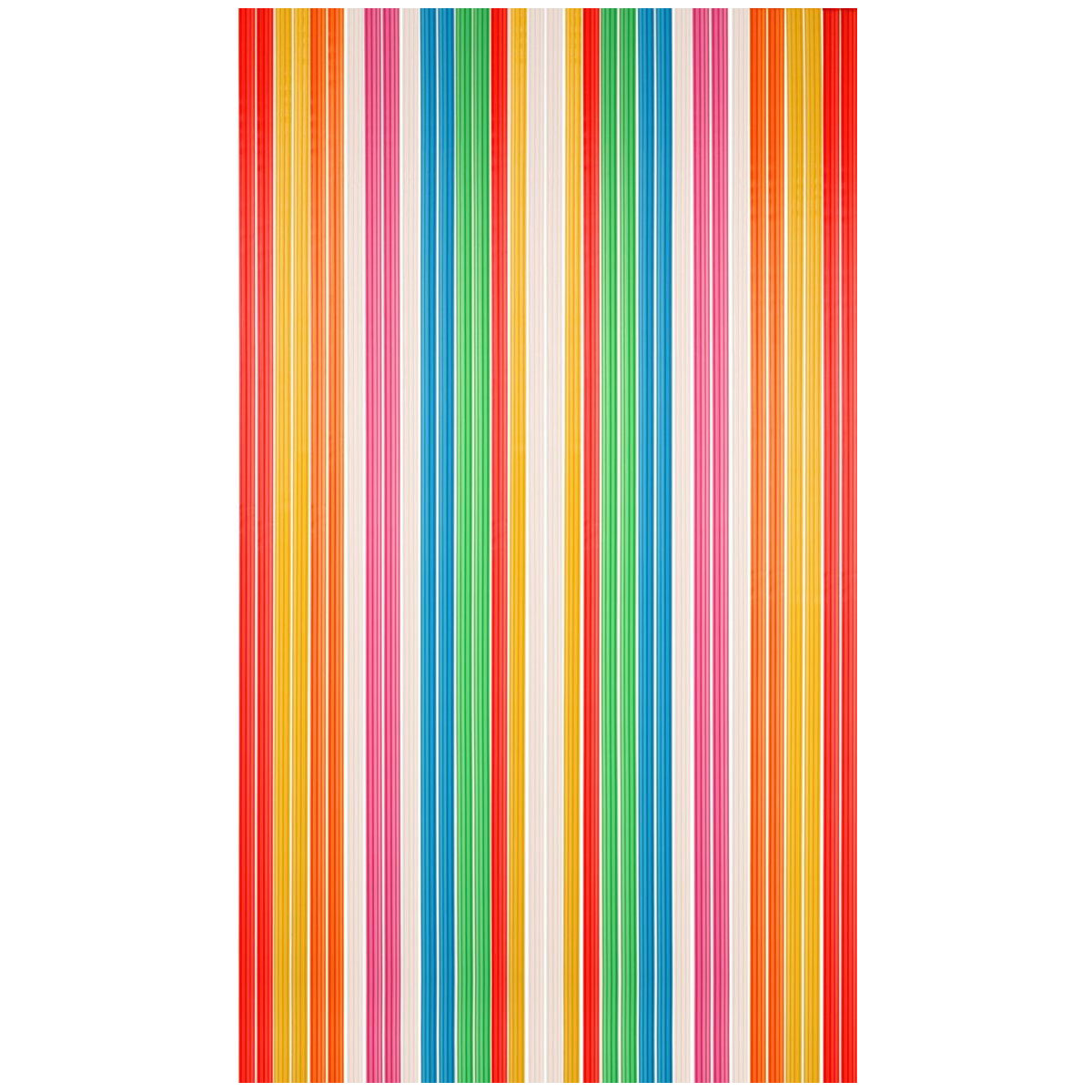 Streifenvorhang aus PE Folie bunt Bild 2