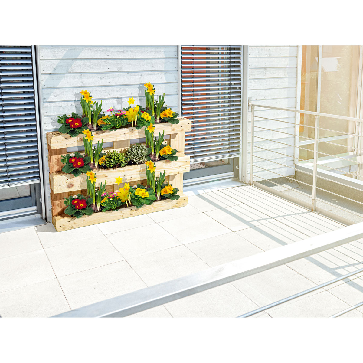 Zink-Balkonkasten 38 x 13 x 9,5 cm Bild 3