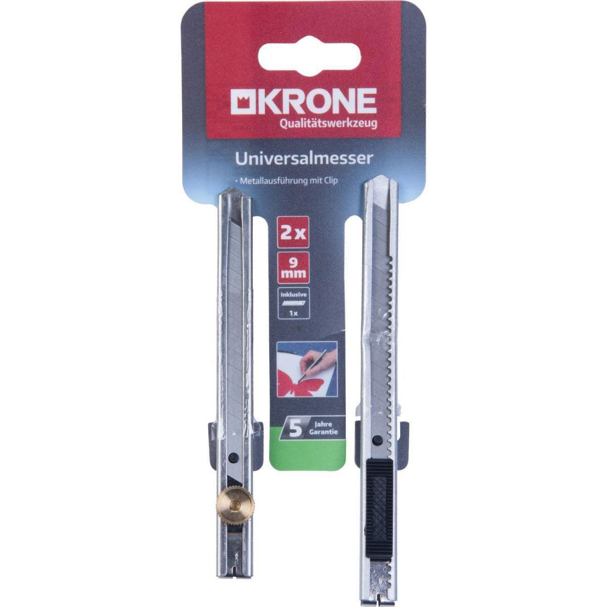 Krone Unimesser Metall 9 mm 2 Stück