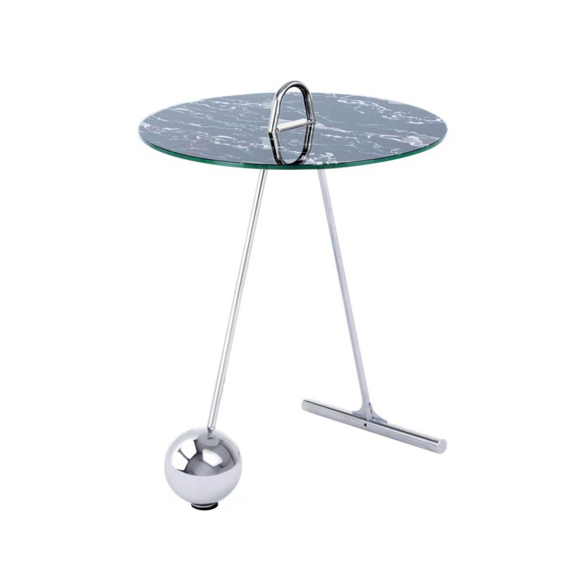 Beistelltisch Pendulum 525 silber schwarz
