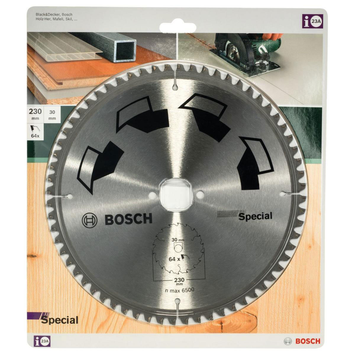 Bosch  DIY Kreissägeblatt Special Z64 230 mm Bild 2
