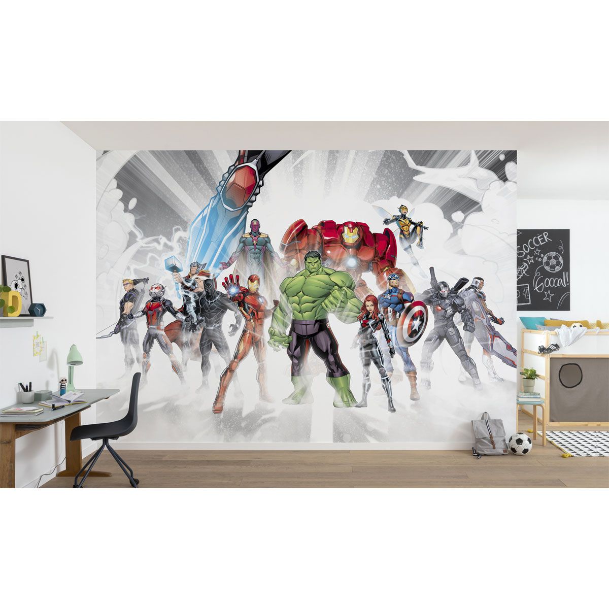 Komar  Papier Fototapete Avengers Unite 368x254 cm