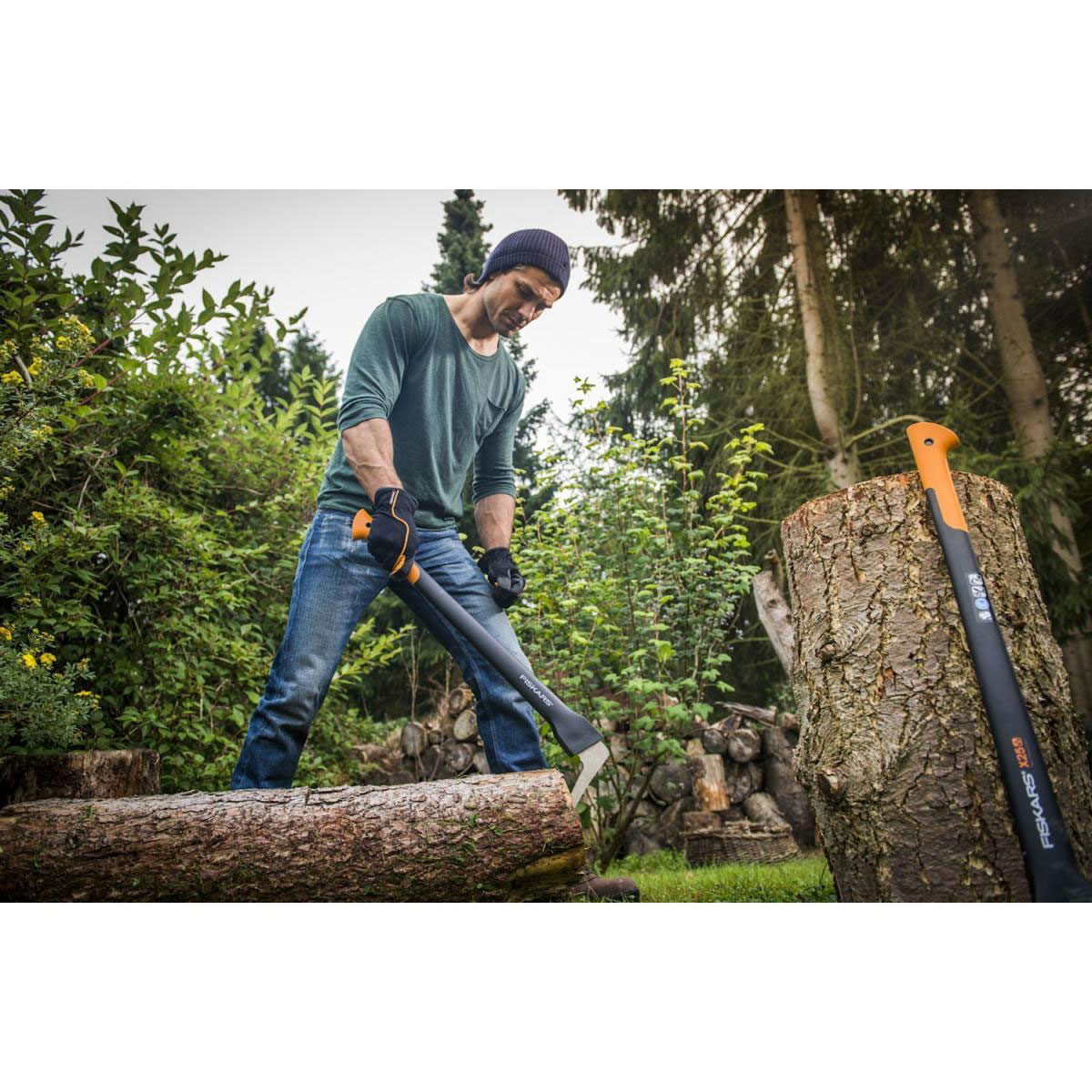 Fiskars Holzstapelhilfe WoodXpert Sappie XA22 Bild 2