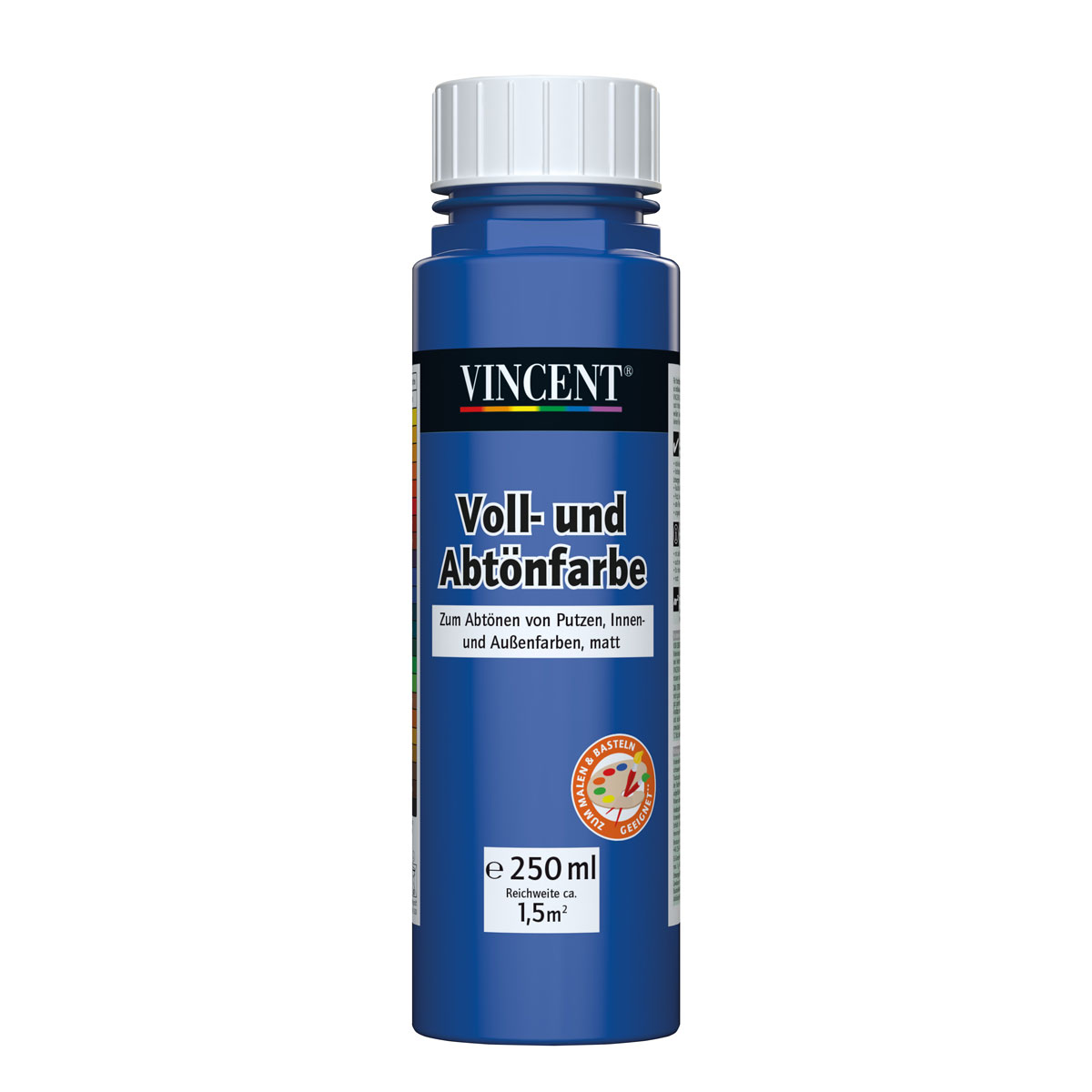 Vincent Voll- und Abtönfarbe capriblau 0,25 L