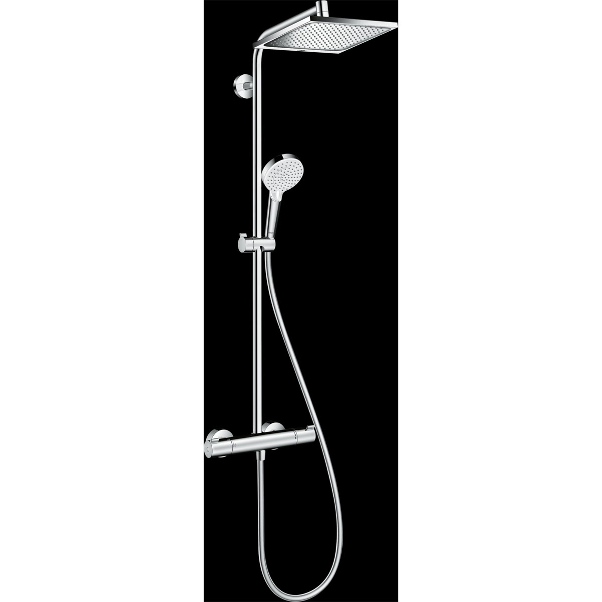 Hansgrohe  Duschsystem 240 Crometta E 1 Strahlart mit Thermostat Chrom Bild 1