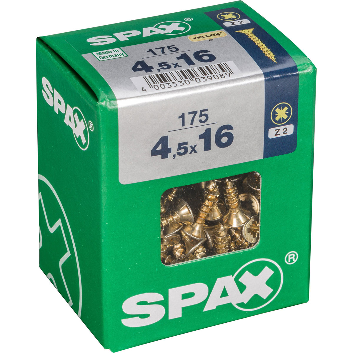 Spax Universalschrauben Yellox Senkkopf 4,5 x 16 L 175 Stück Bild 2