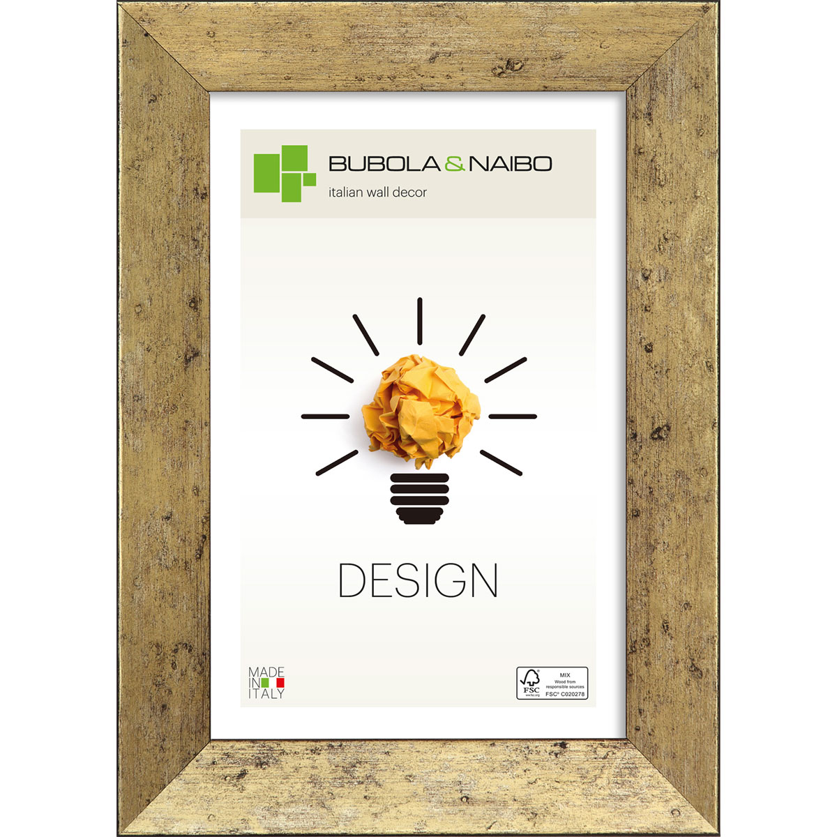 Holzrahmen DUNE 13 x 18 cm Gold