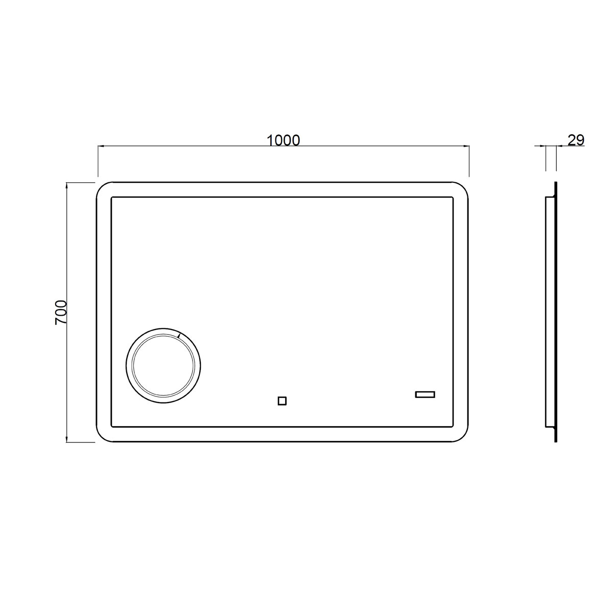 Savinidue LED-Spiegel SPR204HP 800 x 600 mm Bild 6