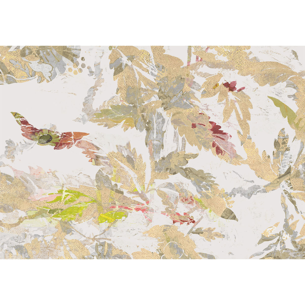 Komar  Vlies Fototapete Golden Feathers 300x280 cm Bild 3