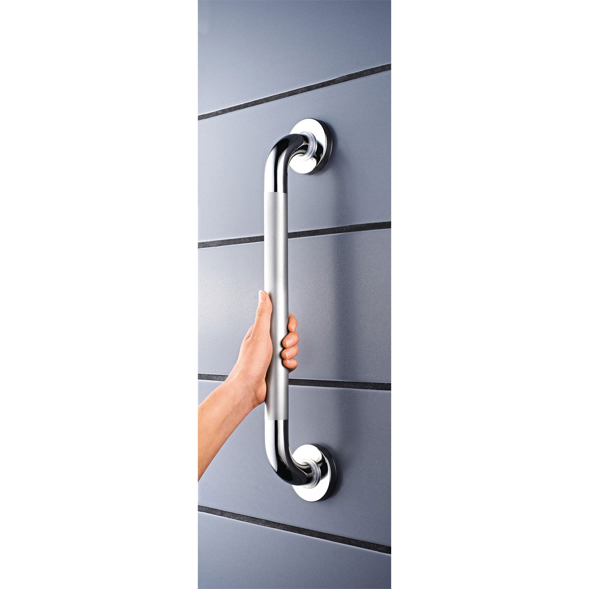 Ridder  Haltegriff mit rutschhemmender Grifffläche 45 cm poliert Edelstahl Bild 2