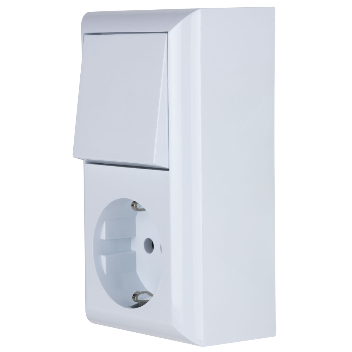 REV Ritter AP-Schalterprogramm PlanoLuxe weiß Kombi Aus-/Wechselschalter Bild 2