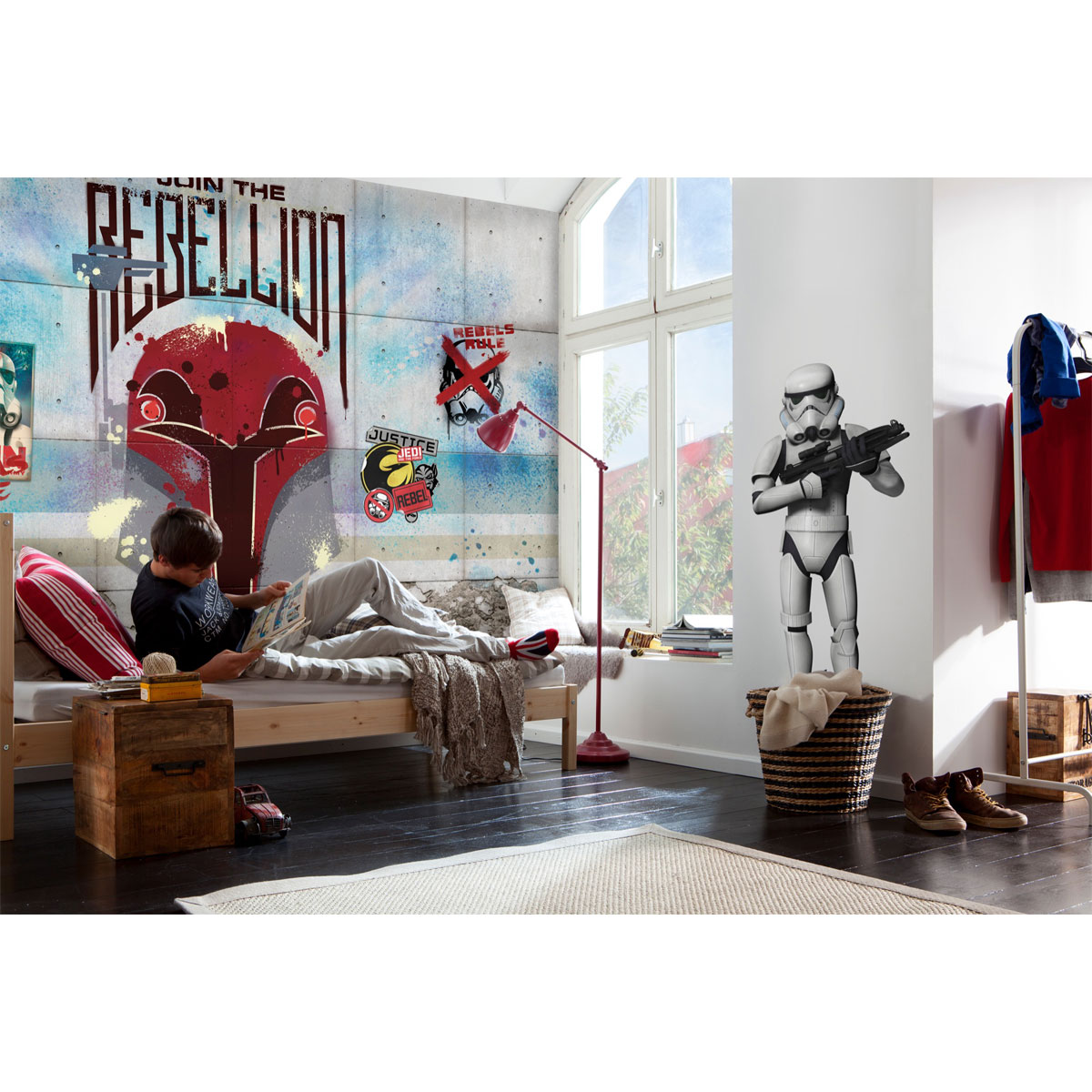 Komar  Papier Fototapete Star Wars Rebels Wall 368x254 cm