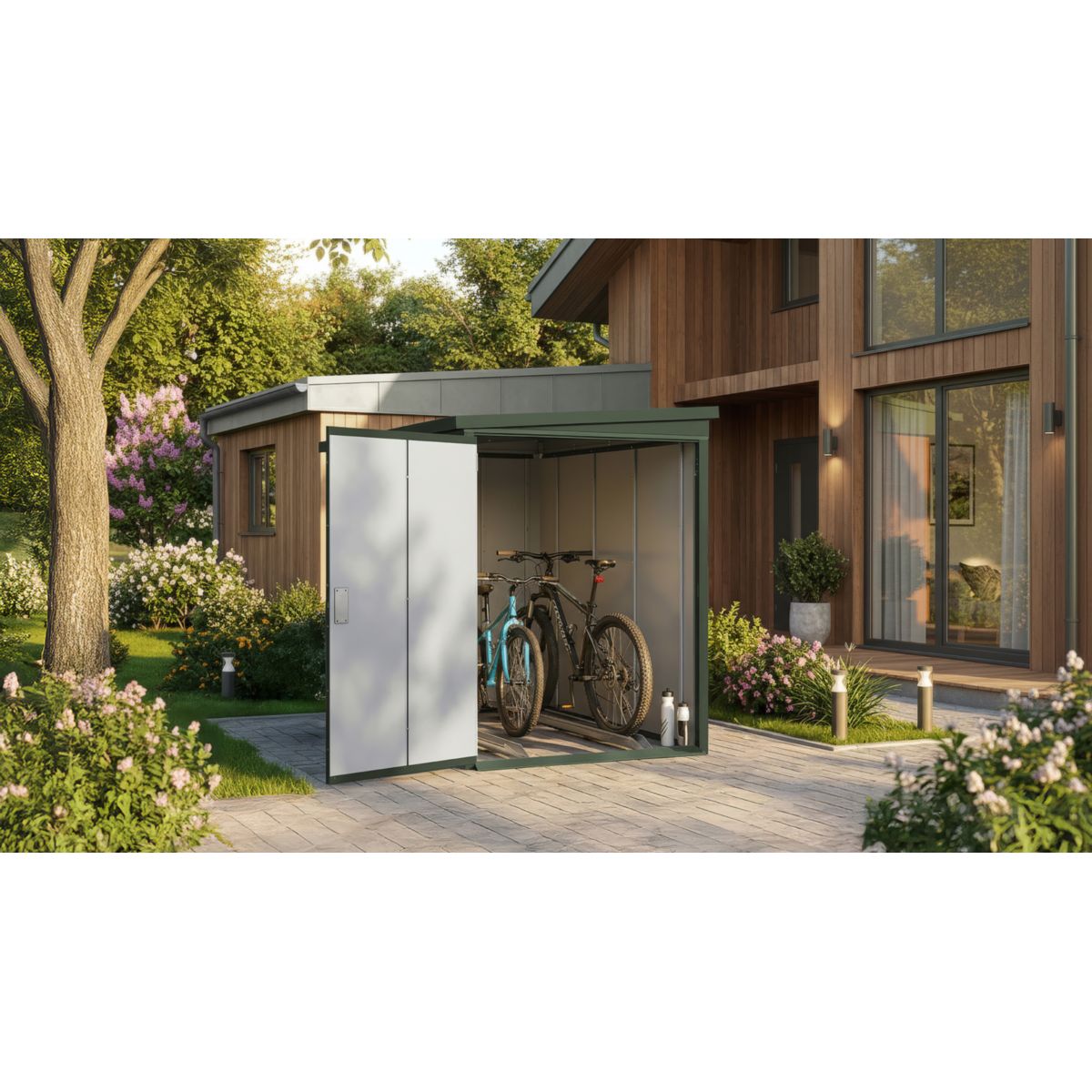 Weka Metall-Bikebox Gary grün