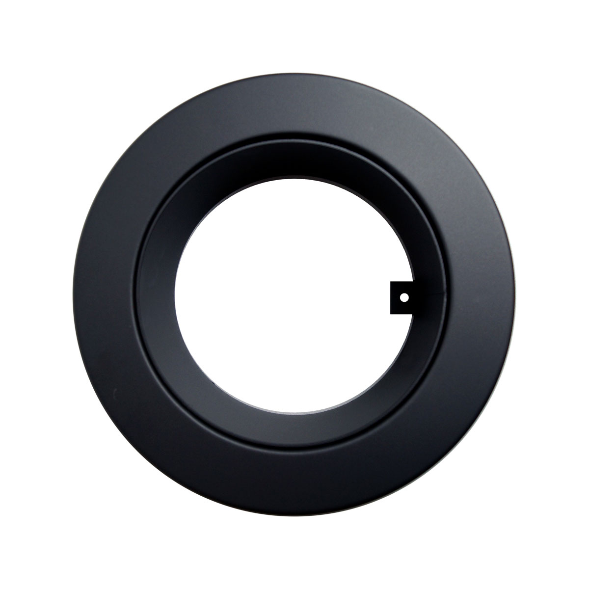 FIREFIX  Doppelwandiges Rohr 150 mm schwarz Rosette mit Wandfutter