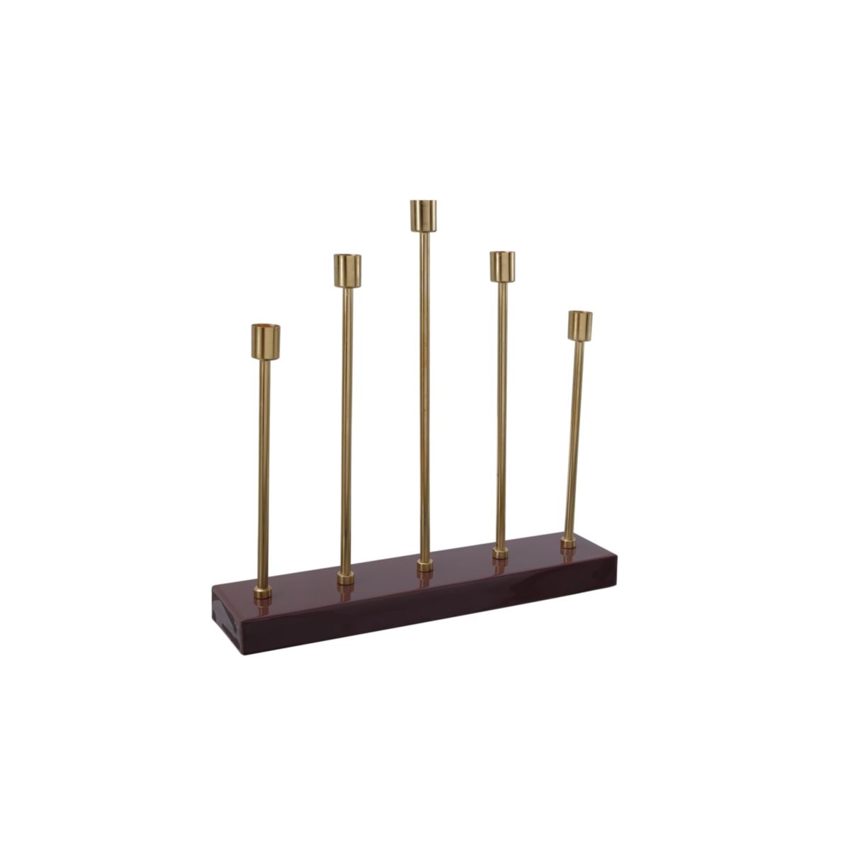 Kerzenhalter Art Deco 525 bordeaux gold Bild 2