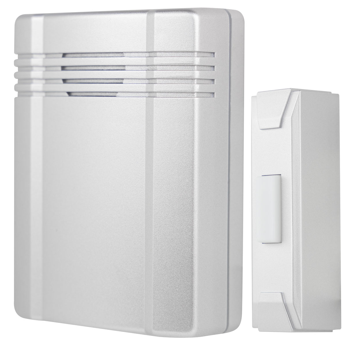 REV Ritter  Funk-Gong mit Taster kompakte Bauform 2-Klang 25m silber Bild 2