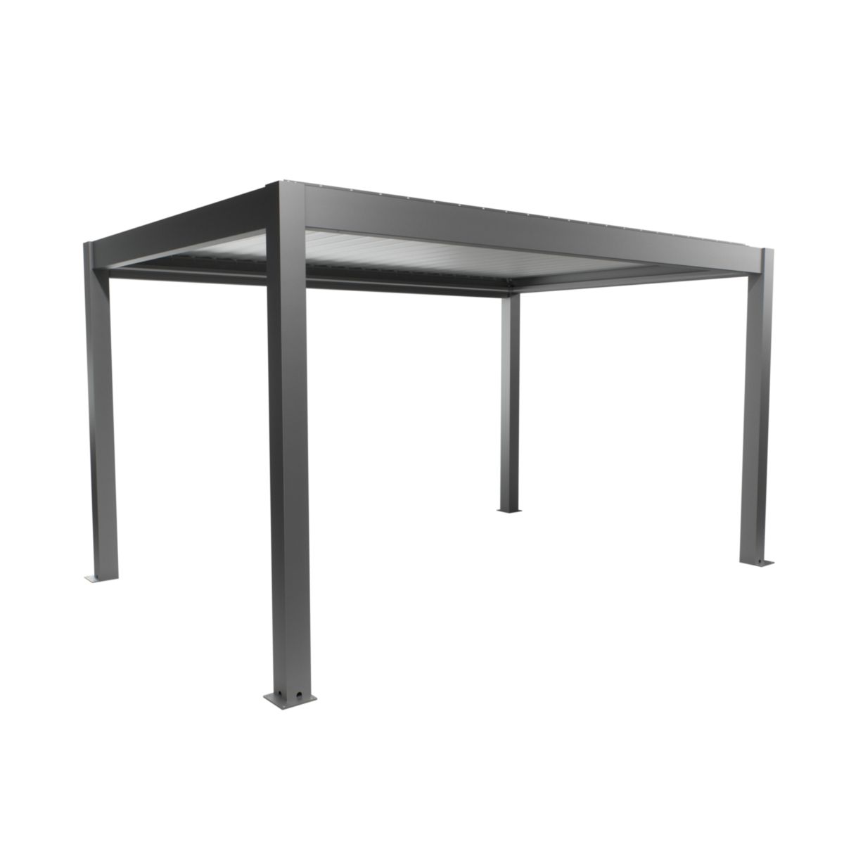 Biohort Pergola Gr. 4,5x3 quarzgrau/silber-met 460x 312x 264 cm