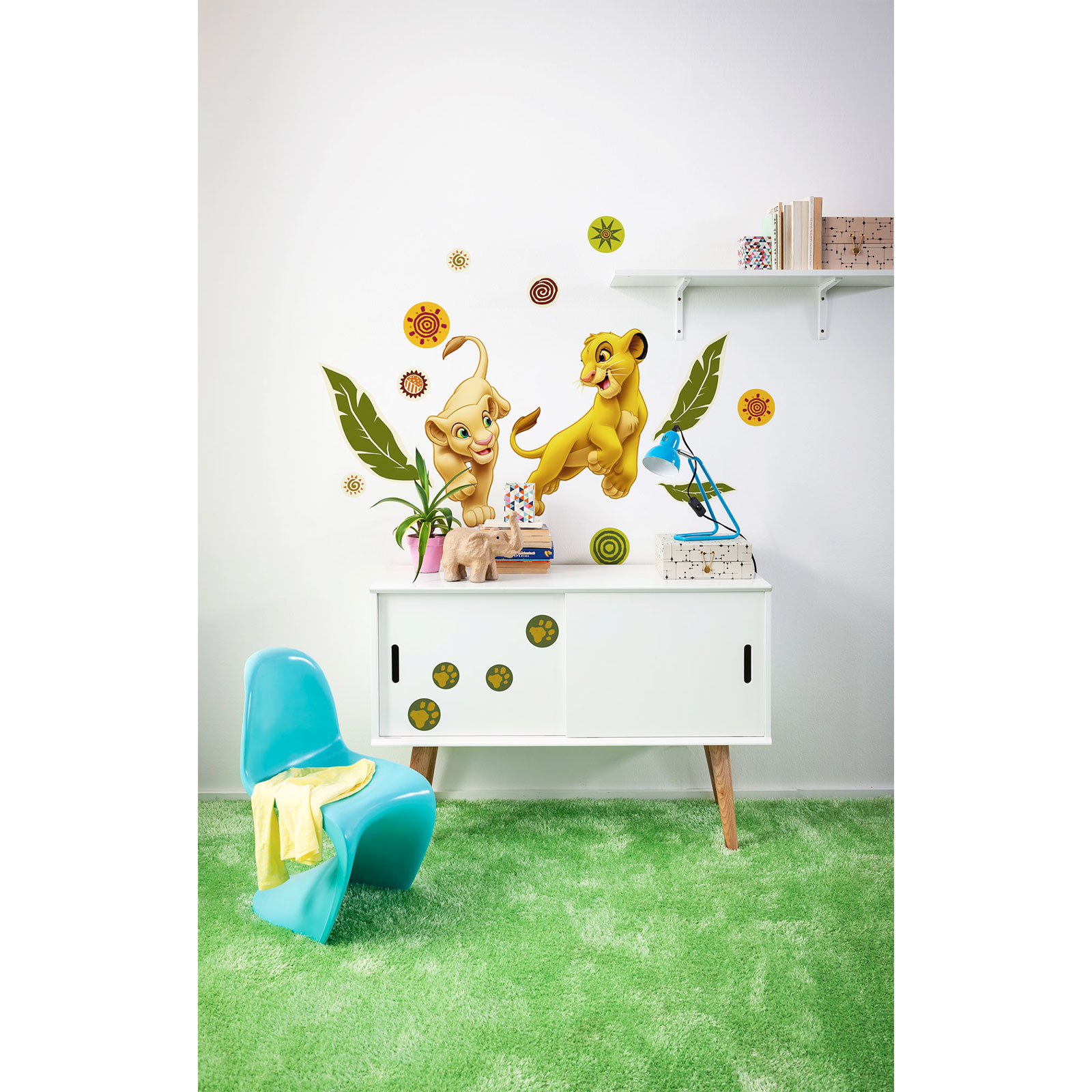 Komar  Wandtattoo Simba and Nala 50x70 cm