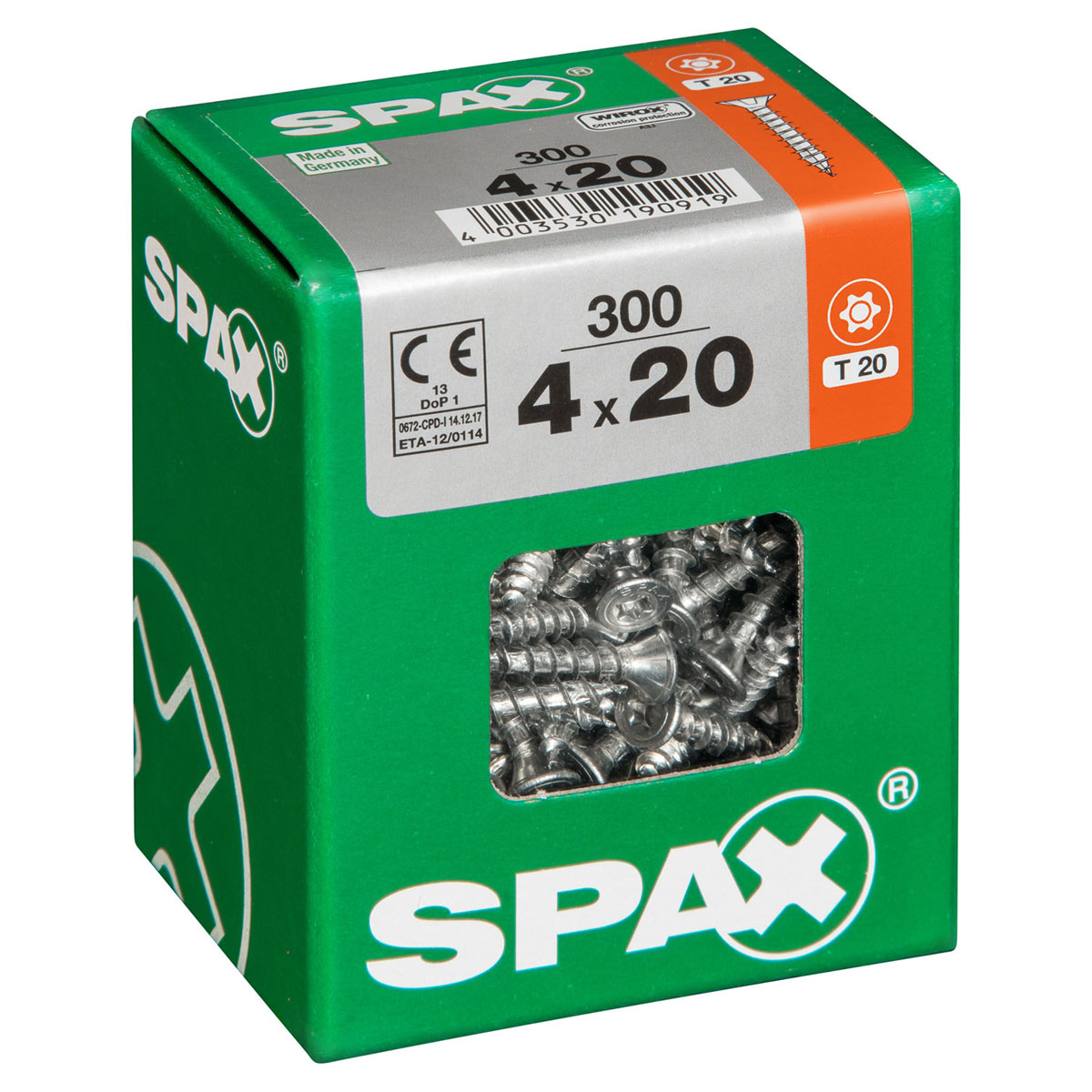 Spax Universalschrauben WIROX Senkkopf 4 x 20 L 300 Stück Bild 2