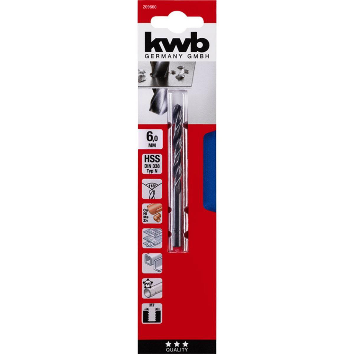 kwb  Spiralbohrer Durchmesser 6 mm Bild 2