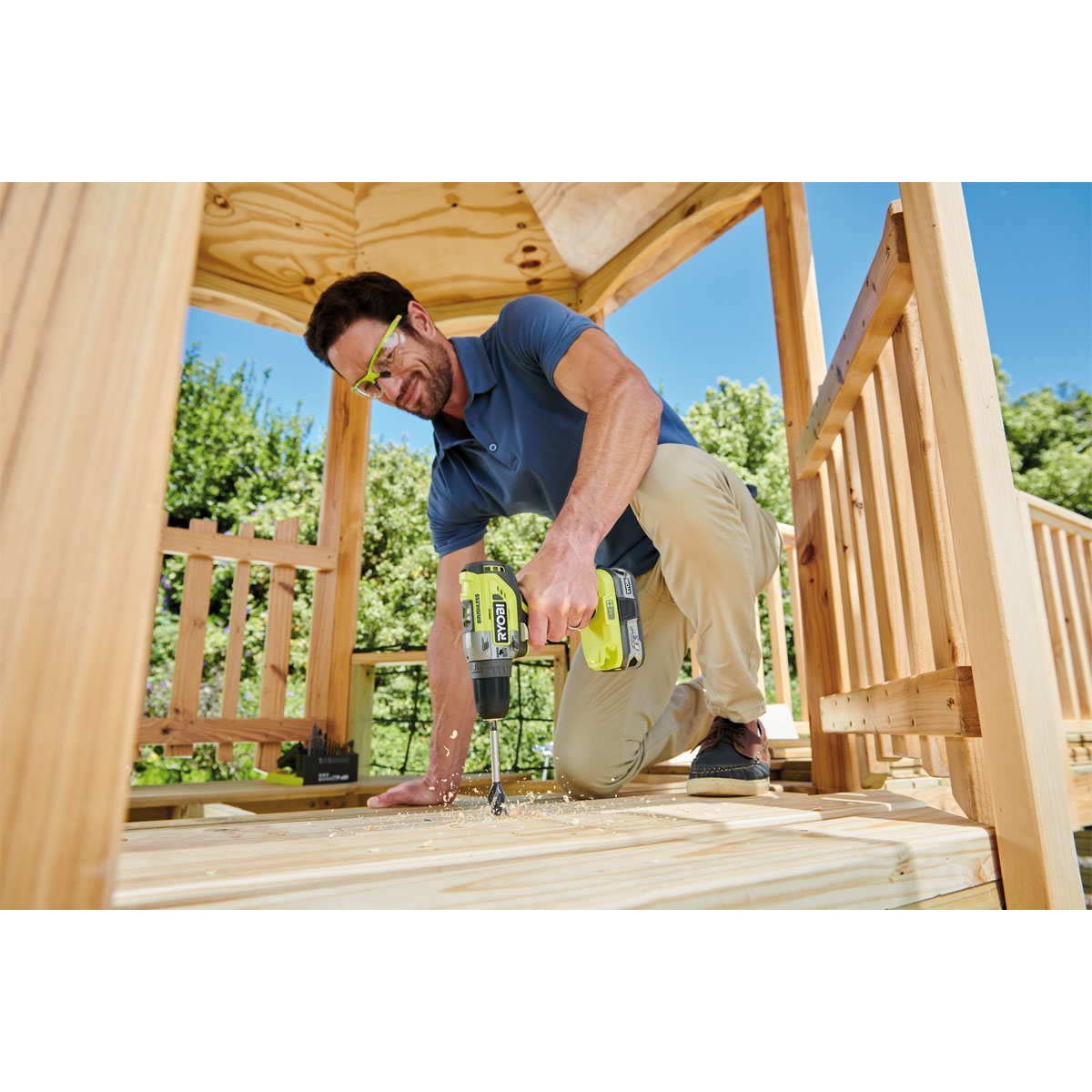 Ryobi  Akku-Schlagbohrschrauber R18PD5-0 18 Volt ohne Akku und Ladegerät Bild 4