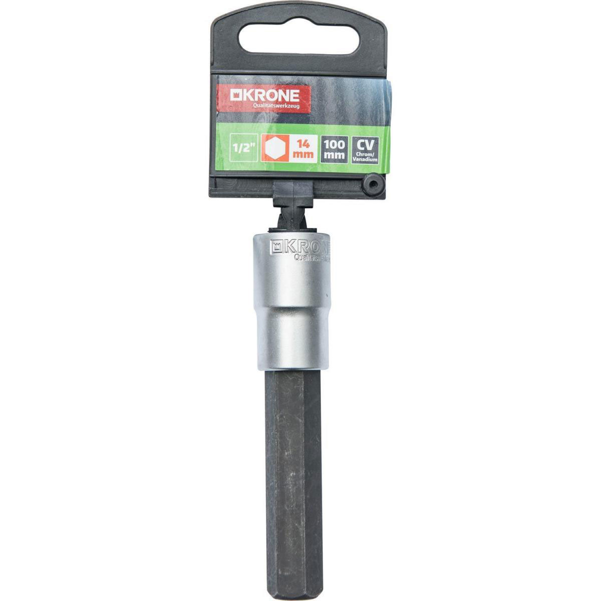 Krone Steckschlüssel 1/2 Zoll 14 mm Innensechskant Bild 3