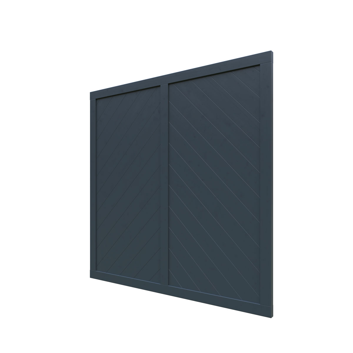 Massivzaun geschlossen anthrazit 179x179 cm